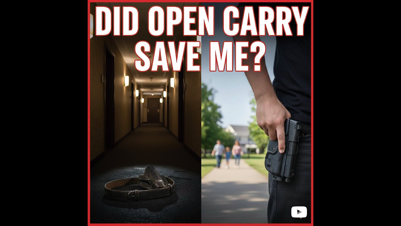 MY GUN SAVED ME. my open carry story.