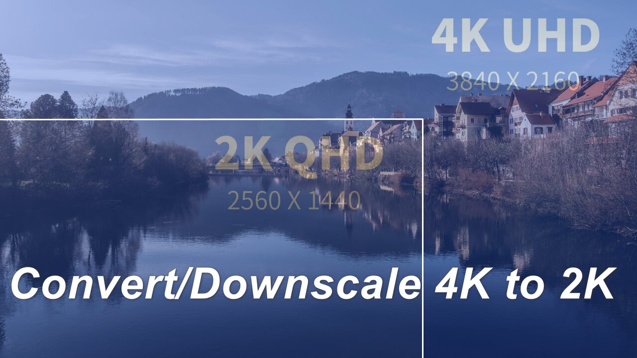 How to Convert/Downscale 4K to 2K?