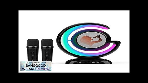 YS-110 LED Speaker bluetooth Speaker with Dual Microphone Home KTV Colorful Lamp Review