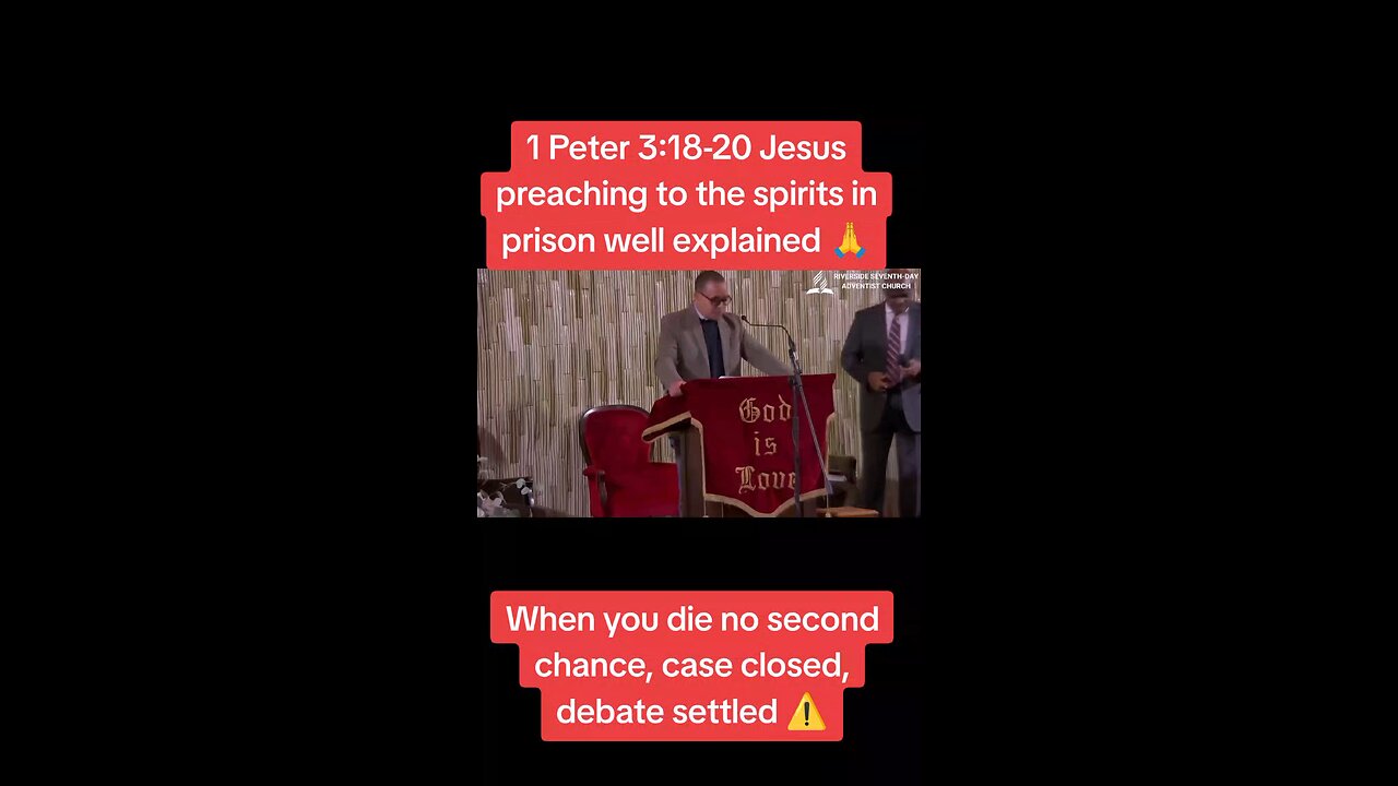 Jesus preaching to spirits in prison well explained ⏰‼️🙏