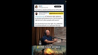 Republican Lt Gov of Florida "You don’t have the right to harm other people with your words."