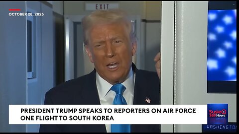 Trump Questioned About 2028 Plans, China Deal, And More On AF1 Flight To South Korea