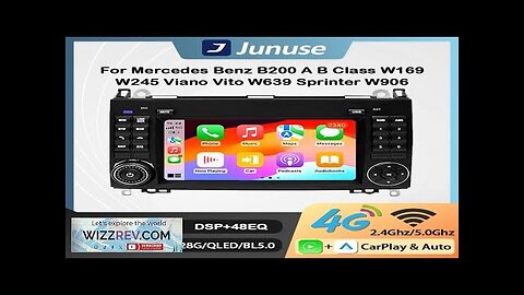 Junuse 4G QLED Android 13 Car Radio Wireless CarPlay Auto Navigation Head Review