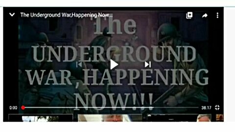 Since 2020 titled - D.U.M.Bs (Deep Underground Military Bases). Underground War, Happening Now