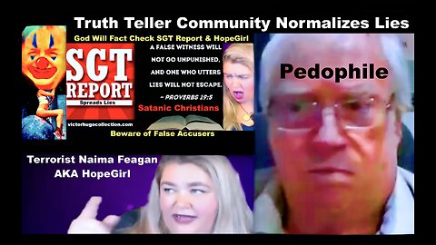 Normalized Lies Expose Reputation Wrecking Ball Jim Fetzer Pedophile SGT Report HopeGirl Terrorist