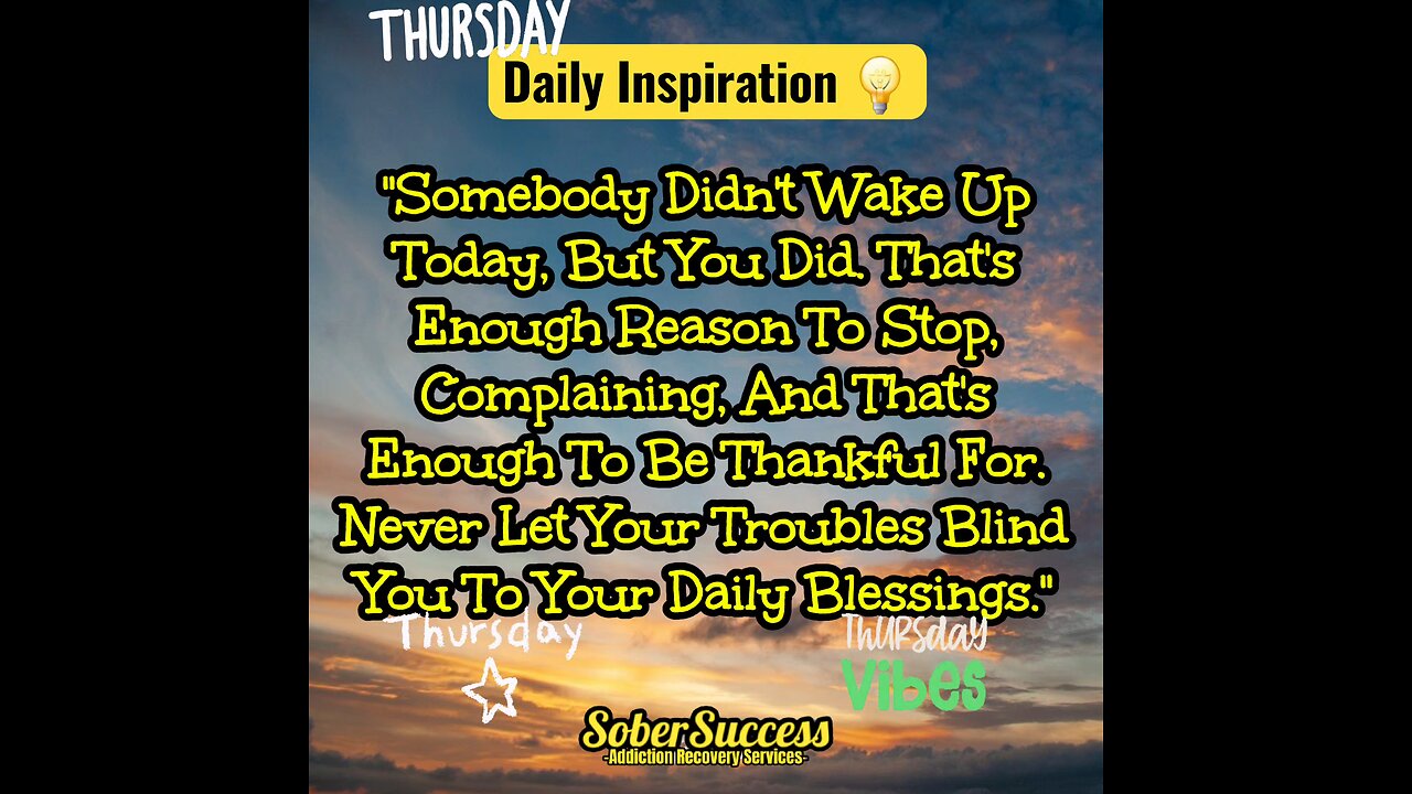 🗣Choose Optimism & Be Thankful Today‼️❤️#DailyInspiration #MorningQuote #SoberCoach #Quotes