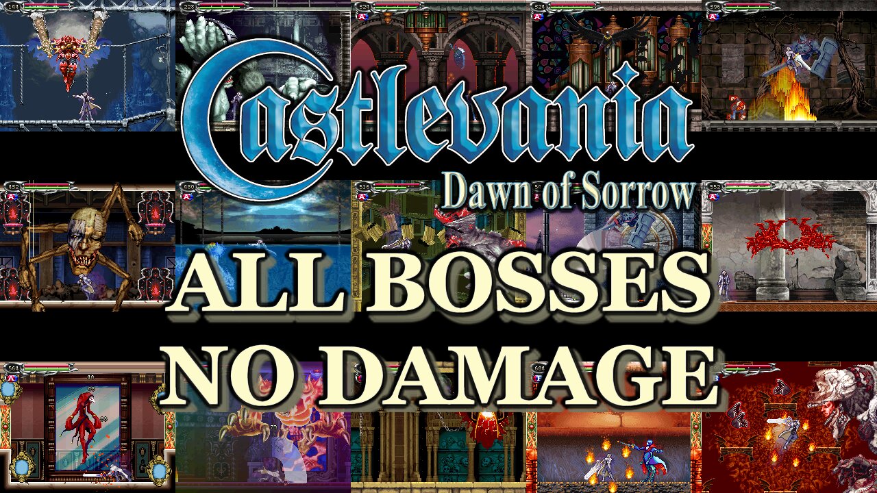 Castlevania: Dawn of Sorrow (Nintendo DS) All Bosses - No Damage