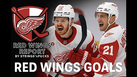 DETROIT RED WINGS GOALS FROM 3-2 WIN OVER TORONTO MAPLE LEAFS