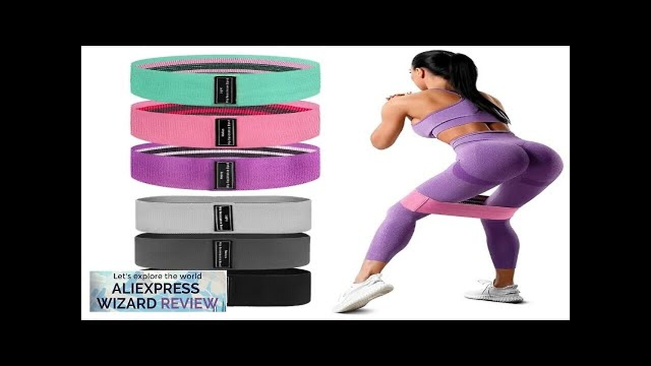 3Pcs Fabric Resistance Hip Booty Bands Glute Thigh Elastic Workout Squat Circle Review