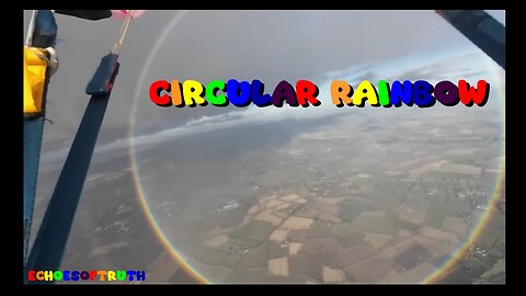 Skydivers Experience An Amazing Circular Rainbow!