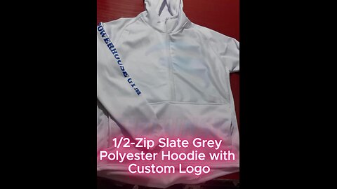 Custom Logo Half-Zip Hoodie for Sports & Streetwear