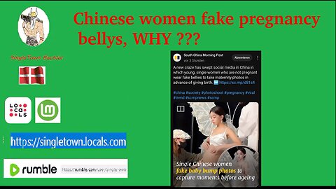 Chenese women take FAKE pictures of them being pregnant , WHY ?