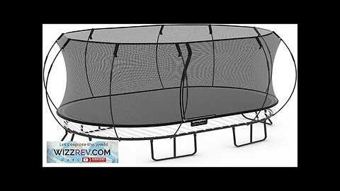 Springfree Outdoor Compact Oval Trampoline with FlexiNet Enclosure and Soft Edge Jumping Review