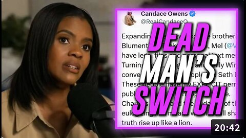 BREAKING VIDEO: Candace Owens Has Activated Her "Dead Man’s Switch" In Case Anything Happens To Her After Claiming Charlie Kirk Feared For His Life ONE DAY Before He Was Assassinated!