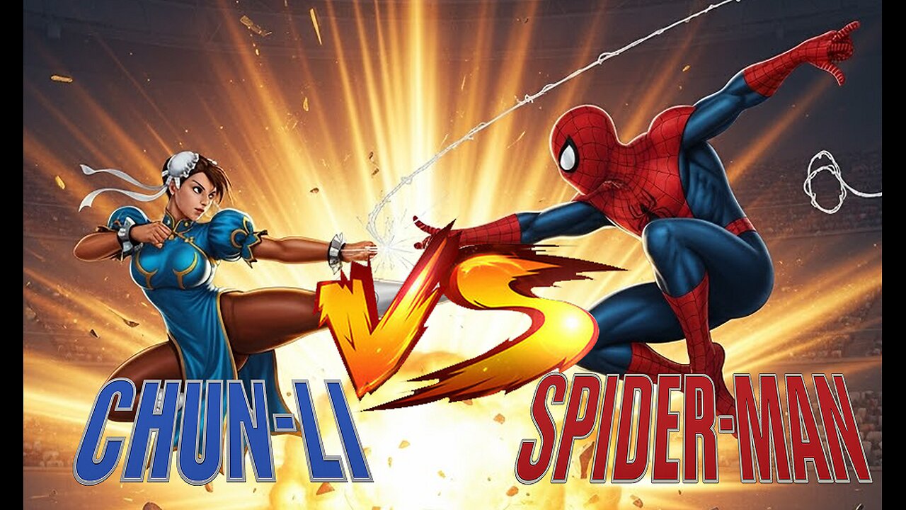 [Quick-ie Fight-#091]: 🔥 Chun-Li vs Spider-Man | Across the Daily Bugle | CAPCOM Style Arcade Fight