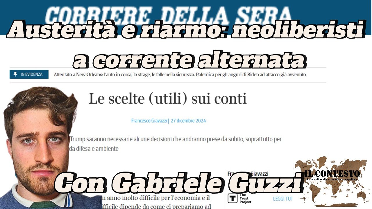 Austerità e riarmo: neoliberisti a corrente alternata | Gabriele Guzzi