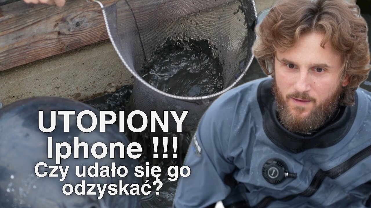 Utopiony Iphone !!! Poszukiwania telefonu w mulistym dnie basenu portowego. # vlog. nr.11