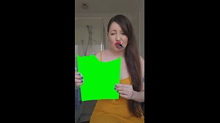 Woman Eating Picture | Green Screen #template #love #funny #capcut #fyp