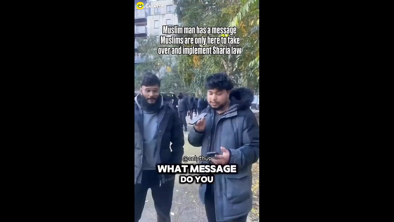 Muslim man has a message Muslims are only here to take over and implement Sharia law