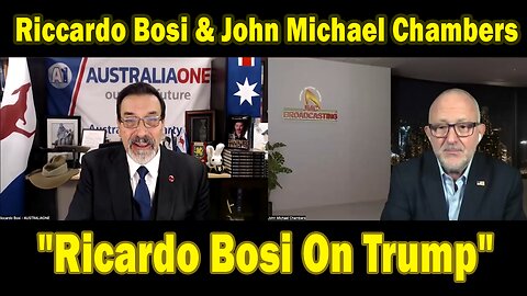 Riccardo Bosi & John Michael Chambers Update Today 09.30.25: "Ricardo Bosi On Trump"