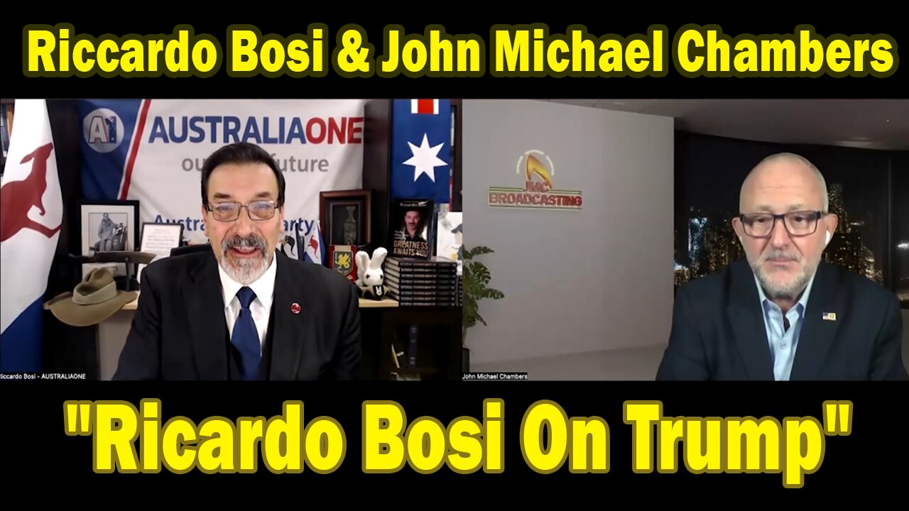Riccardo Bosi & John Michael Chambers Update Today 09.30.25: "Ricardo Bosi On Trump"