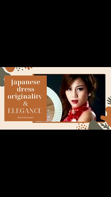 JAPANESE DRESS..ORIGINALITY AND ELEGANCE
