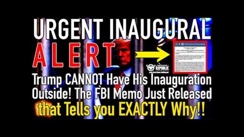 JUST IN! FBI Memo LEAKED – Here’s WHY Trump CANNOT Have an Outdoor Inauguration!