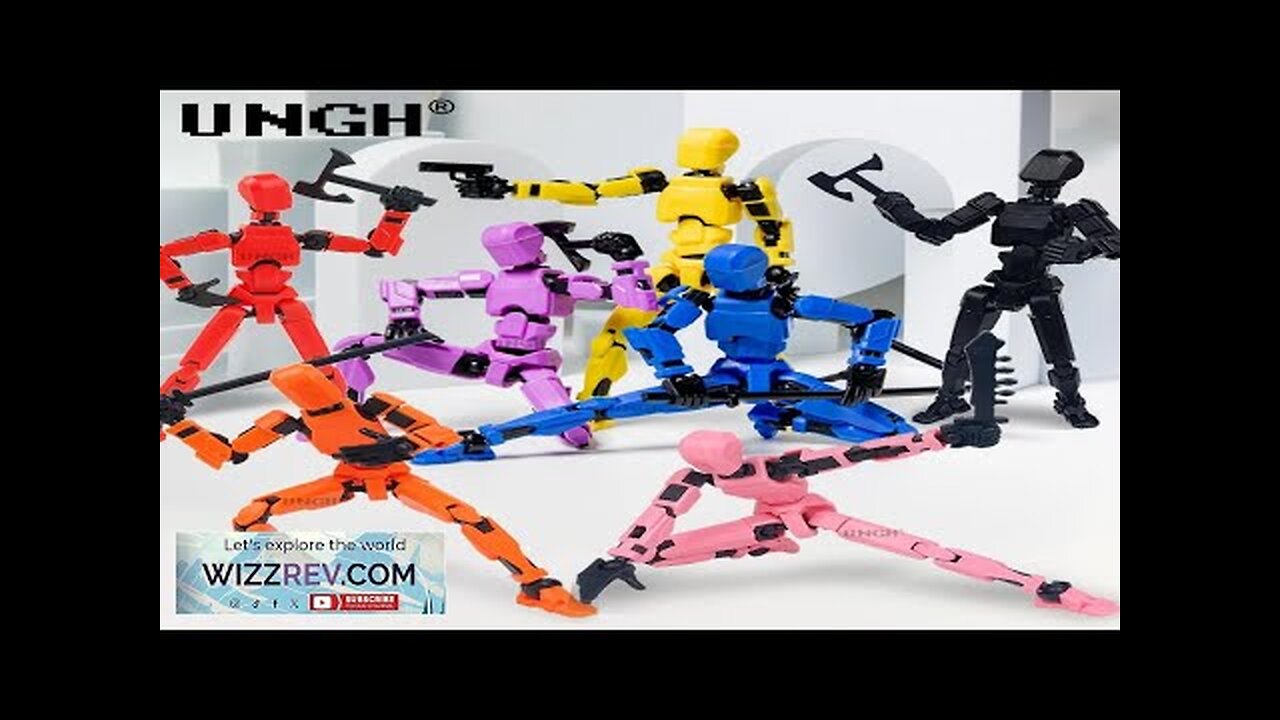 UNGH Multi-Jointed Movable Robot 3D Printed Mannequin Toy 13 Action Figure Full Review