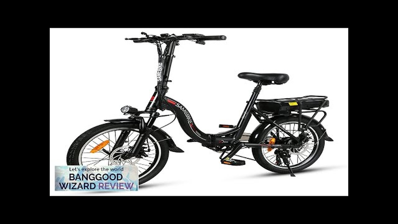 US DIRECT SAMEBIKE JG20-FT 36V 12AH 350W Electric Folding Bicycle 20 ...