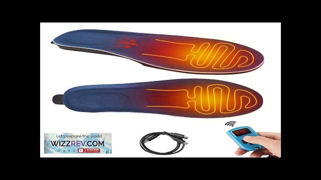 Heating Insoles 3 Modes Adjustable Temperature USB Rechargeable Insoles ...
