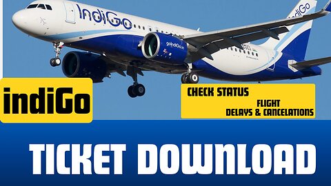 How To Download Indigo Flight Ticket || indigo Flight ticket Download PNR || indiGo6E