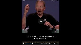 🇬🇧UT🇩🇪 Larry Ellison, Boss von Oracle und derzeit reichster Mensch der Welt, skizziert