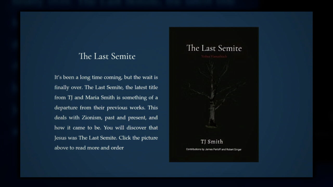 The Last Semite: How Zionists Wield Antisemitism To Impose Control with Author, TJ Smith