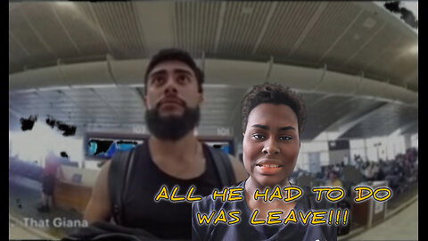 All he had to do was leave, Airport trespass: Cop cam