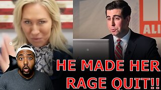 Marjorie Taylor Greene STORMS OFF Interview After Reporter Confronts Her Hypocrisy Attacking Trump!