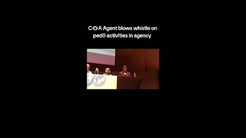 CIA Agent blows the whistle about pedo in the agency