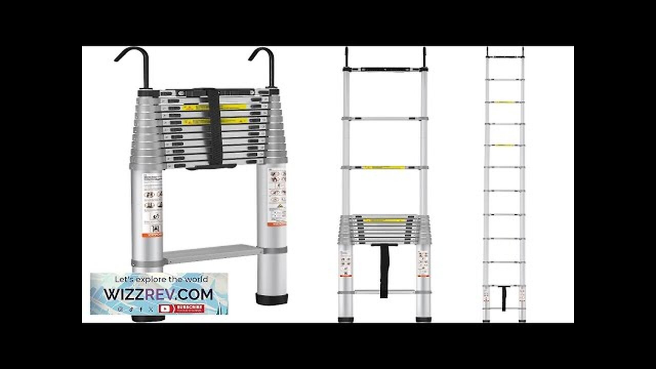 VEVOR Telescoping Ladder 15 FT Aluminum One-button Retraction Collapsible Extension Ladder Review