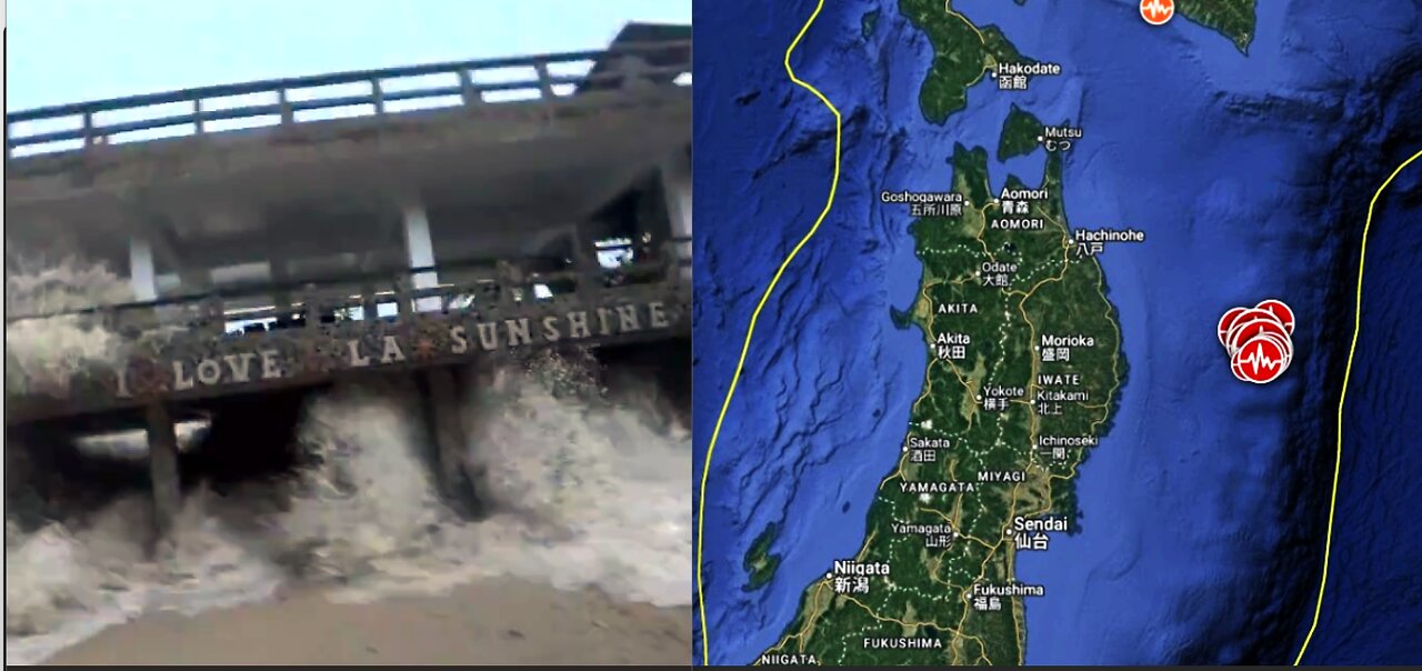 MEGAQUAKE RISING? 6.8 & 6.4 QUAKES ROCK JAPAN-SUN BLASTS X 1.8 FLARE & CME ROGUE WAVES/TSUNAMI ALERT