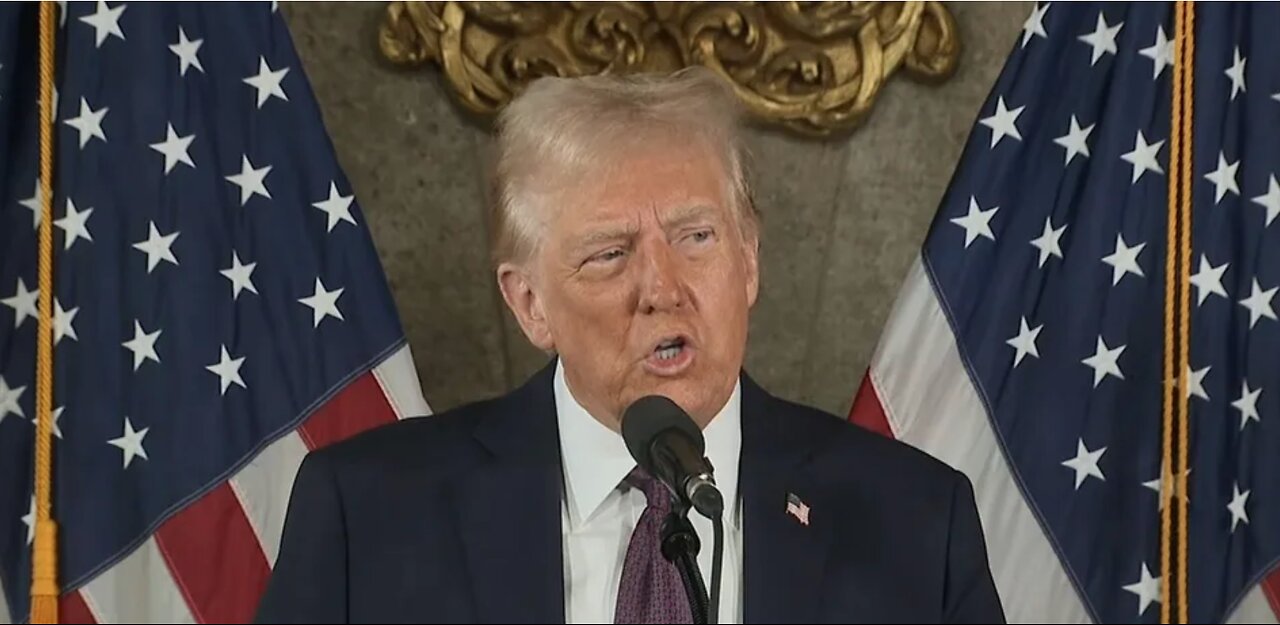 President Trump delivers remarks on the first full day of his second term in office