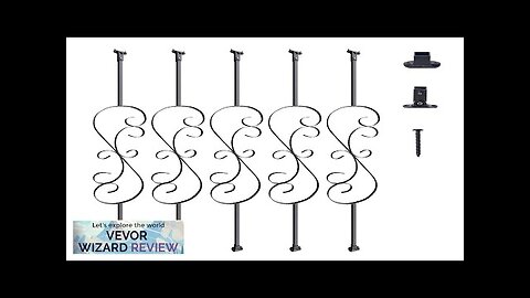 VEVOR Staircase Metal Balusters 44'' x 1/2" Galvanized Steel Decorative Banister Spindles Review