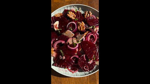 Beetroot Salad with Walnuts