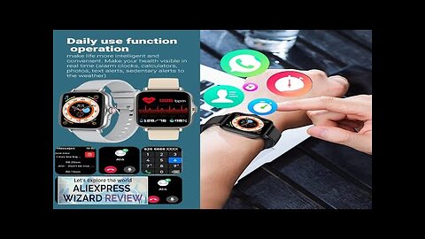 New SmartWatch 1.44-inch Color Screen Full Touch Custom Dial Smartwatch Bluetooth Talking Review