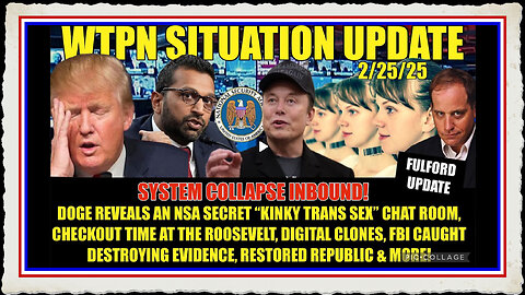 NSA SECRET SEX CHAT REVEALED, FULFORD UPDATE, FBI DESTROYING EVID.,DIGITAL CLONES MORE.