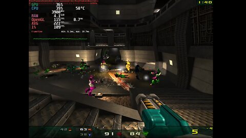 Nexuiz Classic (PC) Bot Deathmatch Gameplay | Free Game for Linux, Mac, and PC | Hp Slimline 270