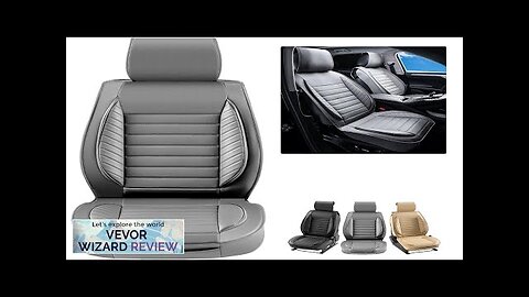 VEVOR Seat Covers Universal Car Seat Covers Front Seats 2pcs Faux Leather Review