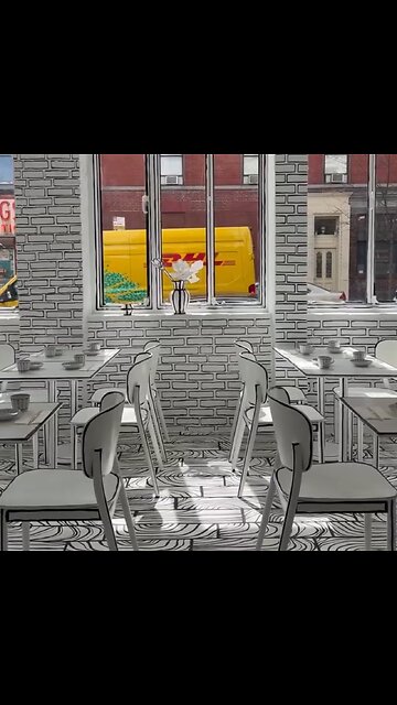 En este restaurante te sentirás como dentro de un cómic en blanco y negro