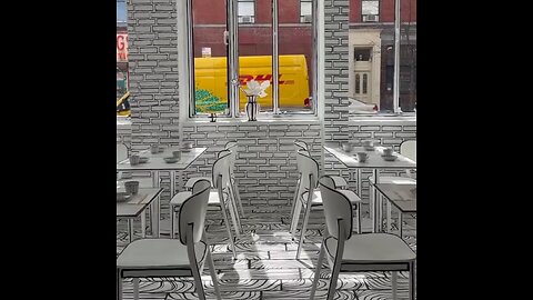 En este restaurante te sentirás como dentro de un cómic en blanco y negro