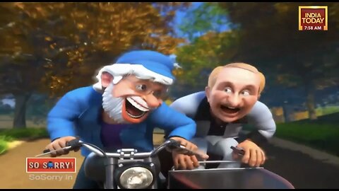 🇷🇺 🏹 🎬 Vladimir Putin: The cartoon depicting Putin and Modi