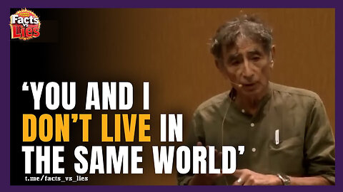 Dr. Gabor Mate answers questions about October 7 during a conference