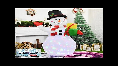 Christmas Lighted Inflatable Toy Snowman Doll LED Yard Prop LED Light Toy Review